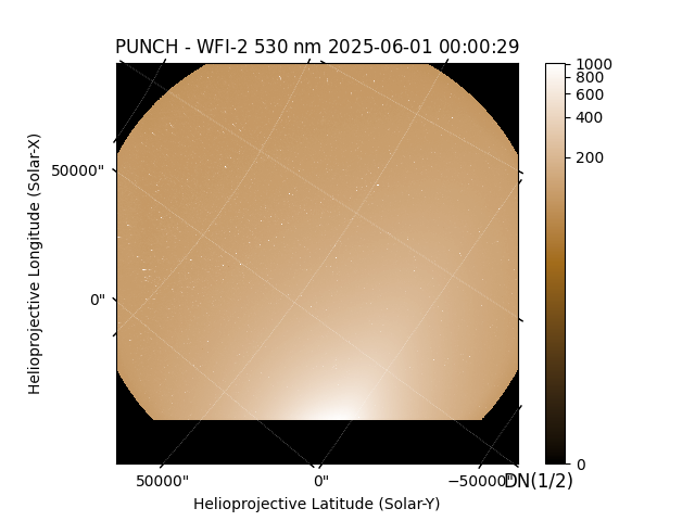 PUNCH - WFI-2 $530 \; \mathrm{nm}$ 2025-06-01 00:00:29