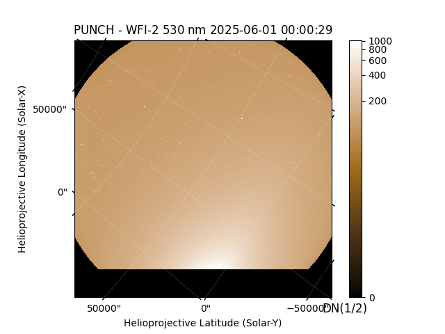 PUNCH - WFI-2 $530 \; \mathrm{nm}$ 2025-06-01 00:00:29