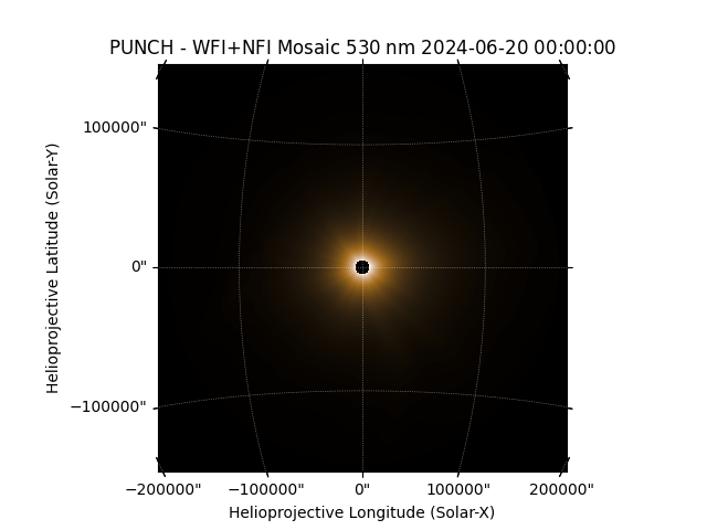 PUNCH - WFI+NFI Mosaic $530 \; \mathrm{nm}$ 2024-06-20 00:00:00